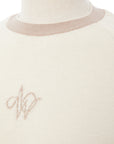 Women's Raglan Color Block Knit - Cream - Erthe Golf
