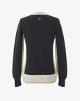 Women's Raglan Color Block Knit - Dark Gray - Erthe Golf