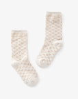 Unisex Jaquard Middle Socks - Beige - Erthe Golf