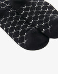 Unisex Jaquard Middle Socks - Black - Erthe Golf