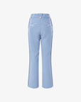 Women's Button Bootscut Pants - Light Blue - Erthe Golf