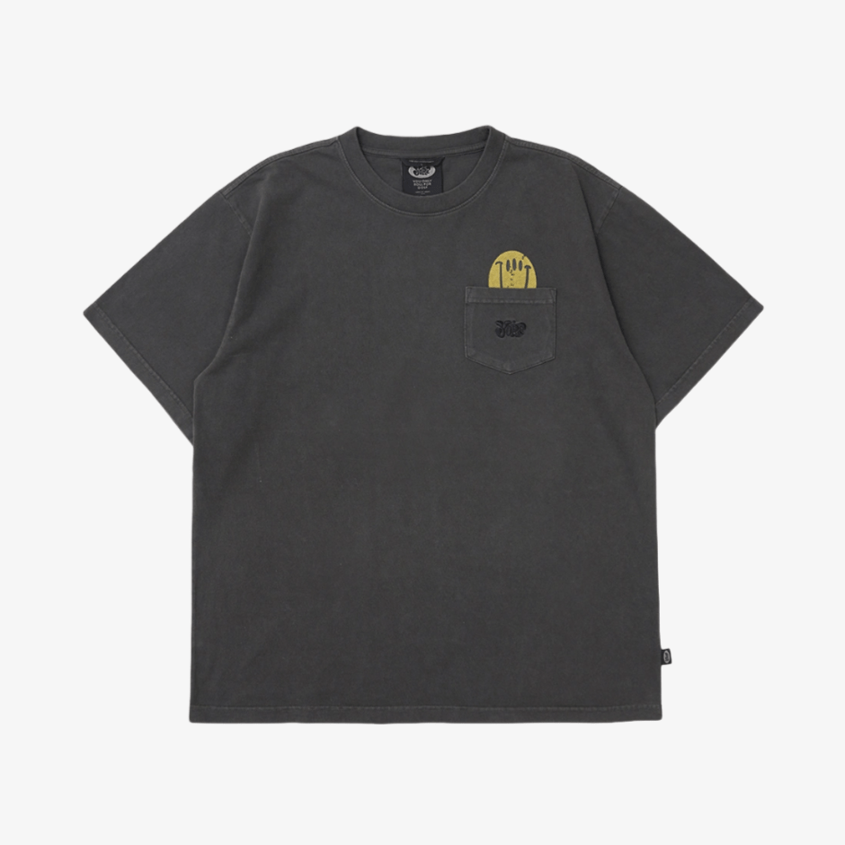 【YORF GOLF】YORF T-SHIRT POCKET PIGMENT / 追跡付 Yorf Golf Unisex Pocket T-shirt - Charcoal – Erthe Golf