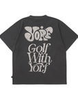 Yorf Golf Pocket Pigment Tshirt Charcoal - Erthe Golf