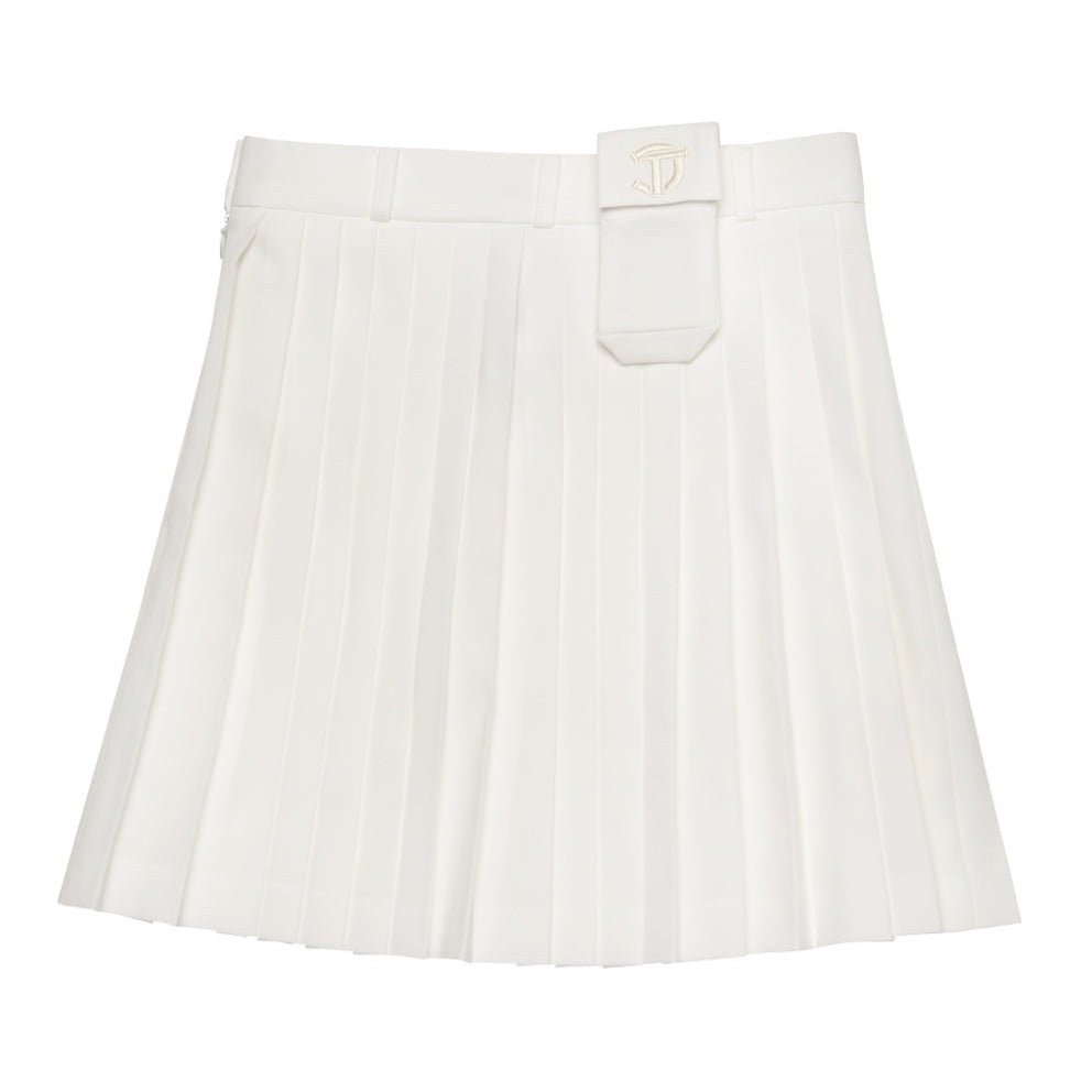 Cellty Golf White Swing Pleats Golf Skirt - Erthe Golf