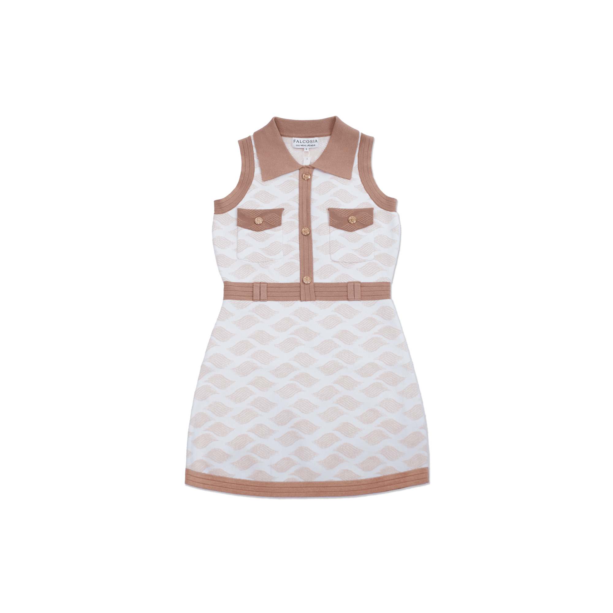 Falcosia Wave Knit Golf Dress - Erthe Golf