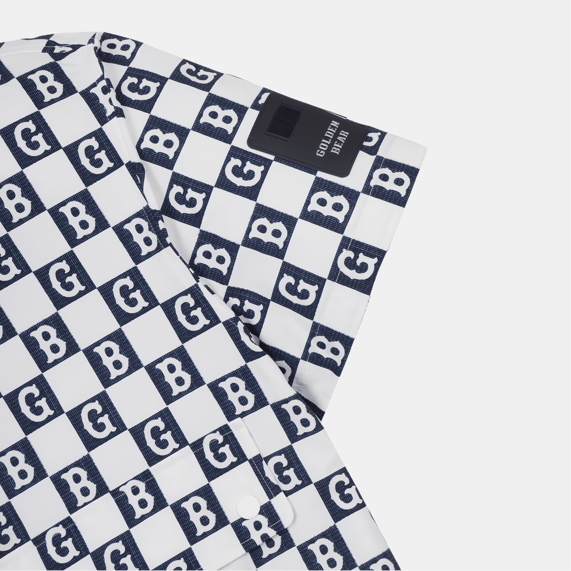 Golden Bear Men's Checker Board Anorak - White - Erthe Golf