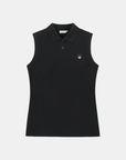 Golden Bear Women's Sleeveless Polo - Black - Erthe Golf