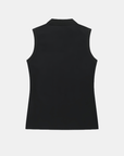 Golden Bear Women's Sleeveless Polo - Black - Erthe Golf