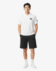 Men's Applique Polo - White - Erthe Golf