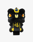 Lion Dance 3 - Wood Headcover - Black And Gold - Erthe Golf