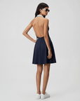 Women’s Backless Polo Dress - Navy Blue - Erthe Golf