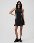 Women’s Trim Polo Dress – Black - Erthe Golf