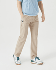 Men's Hidden Pocket Straight Pants - Beige - Erthe Golf