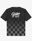 Men's Printed Collar Tee - Black - Erthe Golf