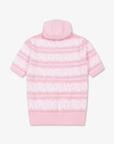 Women's Striped Letter Hoodie Sweater - Pink - Erthe Golf