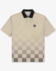 Men's Printed Collar Tee - Beige - Erthe Golf