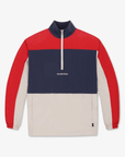 Men's Colorblock Anorak - Red - Erthe Golf
