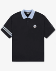 Men's Pique Collar Tee - Black - Erthe Golf