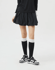 Women's Ballon - fit Skirt - Black - Erthe Golf