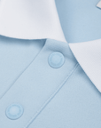 Men's Pique Collar Tee - Blue - Erthe Golf