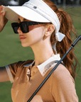 Falcosia Brown Knit Waffle Top - Erthe Golf