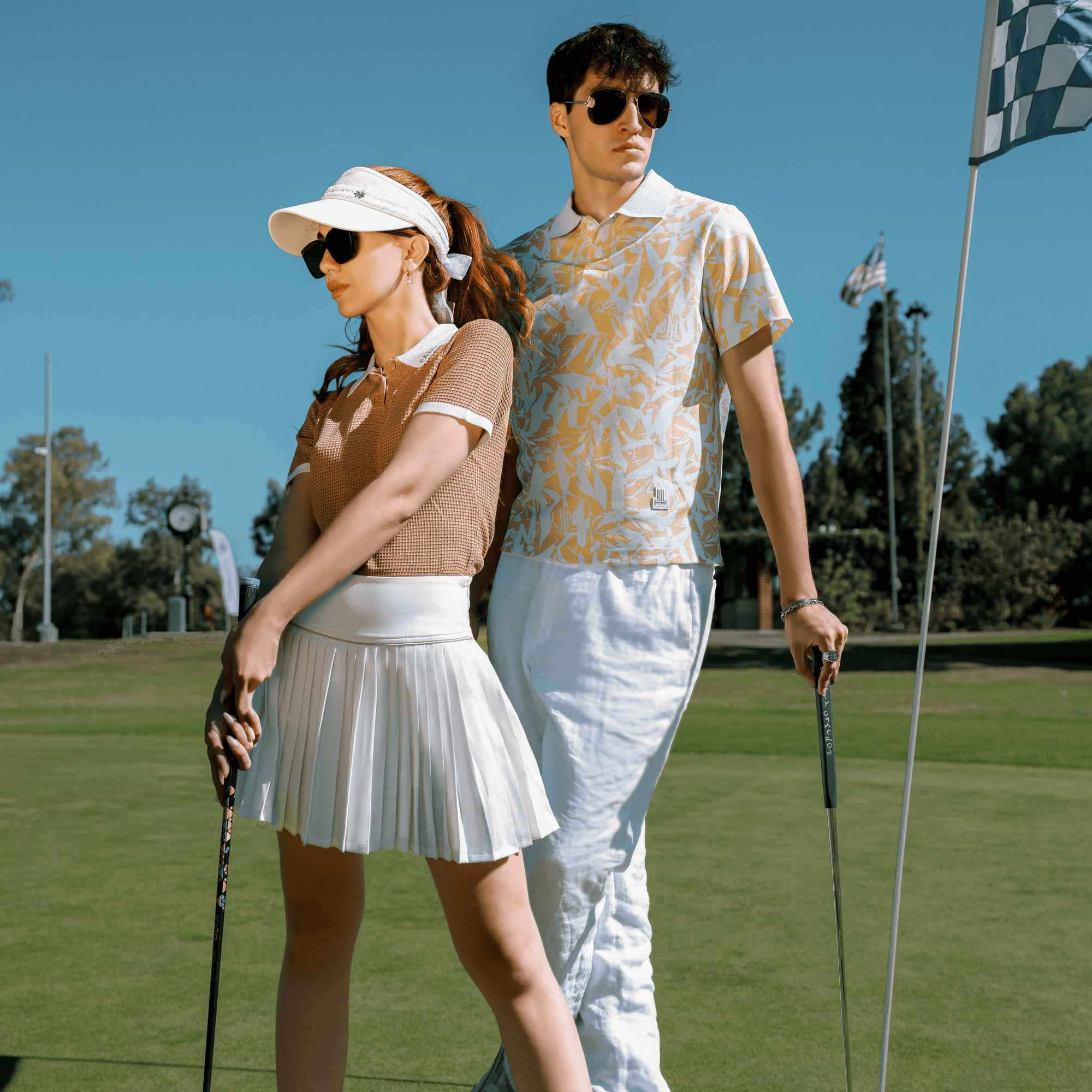 Falcosia White Pleated Skirt - Erthe Golf