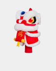Lion Dance 3 - Wood Golf Headcover - White and Red - Erthe Golf
