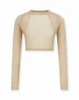 Master Bunny Edition Women's Crop Bolero - Beige - Erthe Golf