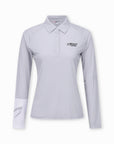 Master Bunny Edition Women's Long - Sleeve Polo - Gray - Erthe Golf