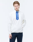 Men's Fleece Mockneck Pullover - White
