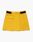 Women's Cargo Pleated Skirt - Yellow