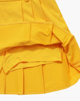 Women's Cargo Pleated Skirt - Yellow