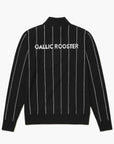 Men's Striped Half - Zip Sweater - Black - Erthe Golf