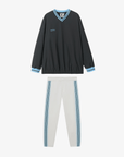 Men Pullover Joggers Set - Blue/White - Erthe Golf