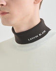 Lanvin Blanc Wool Blend Knit Top - Gray - Erthe Golf