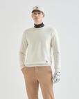 Lanvin Blanc Wool Blend Knit Top - Gray - Erthe Golf