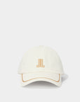 Lanvin Blanc Cream Lettering Strap Ball Cap - Erthe Golf