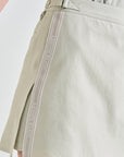 Lanvin Blanc Light Khaki Mini Skirt - Erthe Golf