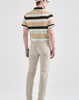 Lanvin Blanc Beige Slim Fit Pants - Erthe Golf