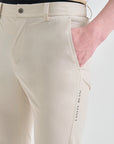 Lanvin Blanc Beige Slim Fit Pants - Erthe Golf