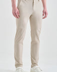 Lanvin Blanc Beige Slim Fit Pants - Erthe Golf