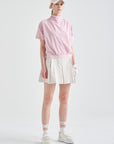Lanvin Blanc Pink Mock Neck Top - Erthe Golf