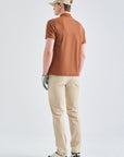 Lanvin Blanc Brown UV - Cut Half Sleeve Top - Erthe Golf