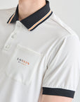 Lanvin Blanc Off - White Half Sleeve Polo Top - Erthe Golf