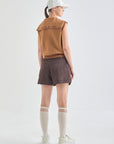 Lanvin Blanc Women's Knit Vest - Camel - Erthe Golf
