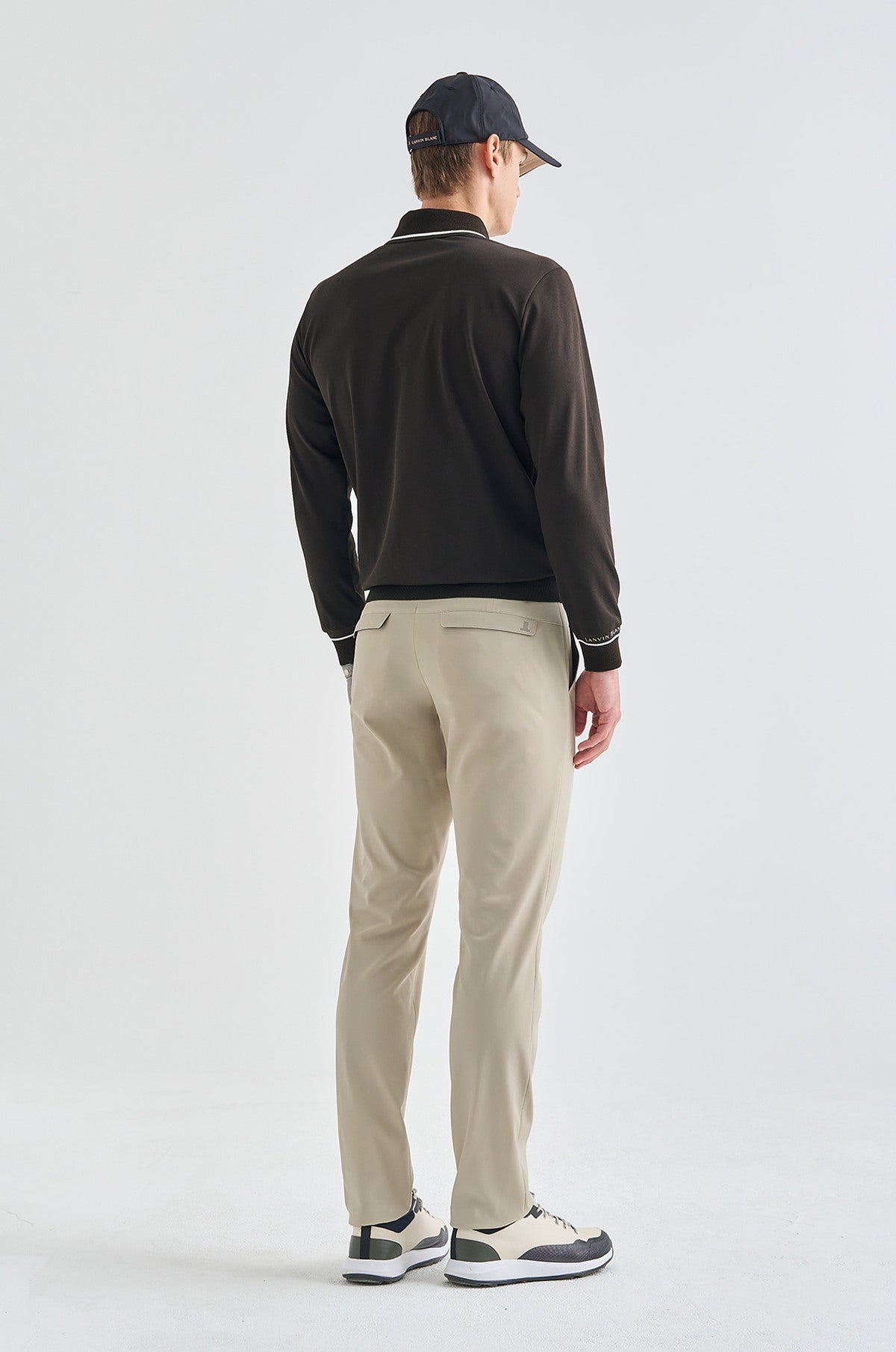 Lanvin Blanc Men's Polo - Burgundy - Erthe Golf