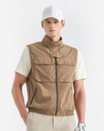 Lanvin Blanc Men's Pocket Vest - Camel - Erthe Golf