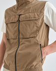 Lanvin Blanc Men's Pocket Vest - Camel - Erthe Golf