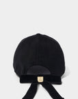 Lanvin Blanc Women's Ribbon Cap - Black
