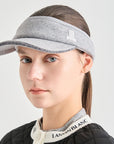 Lanvin Blanc Knit Visor - Grey - Erthe Golf